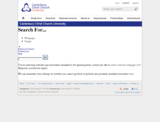 search.canterbury.ac.uk screenshot