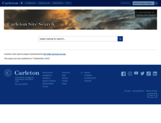 search.carleton.edu screenshot