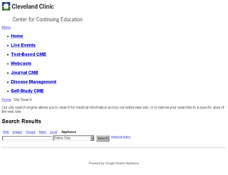 search.clevelandclinicmeded.com screenshot