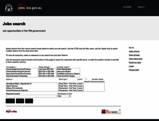 search.jobs.wa.gov.au screenshot