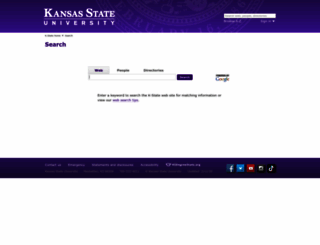 search.k-state.edu screenshot