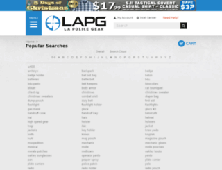 search.lapolicegear.com screenshot