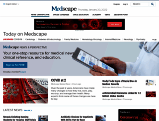 search.medscape.com screenshot