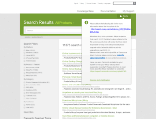 search.mozy.com screenshot