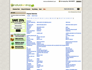 search.naturalskinshop.com screenshot