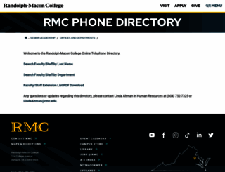 search.rmc.edu screenshot