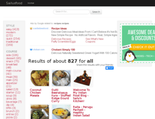 search.sailusfood.com screenshot