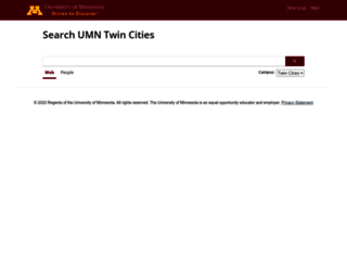 search.umn.edu screenshot