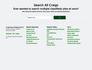searchallcraigs.com screenshot