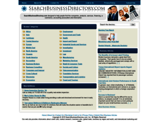 searchbusinessdirectory.com screenshot