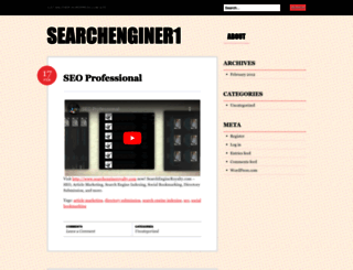 searchenginer1.wordpress.com screenshot