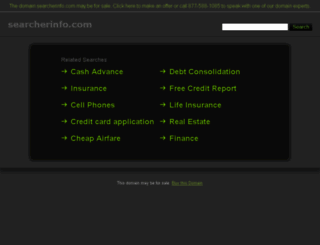 searcherinfo.com screenshot