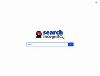 searchincognito.com screenshot