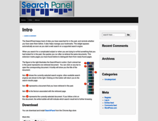 searchpanel.wordpress.com screenshot