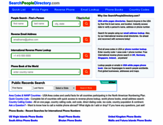 searchpeopledirectory.com screenshot