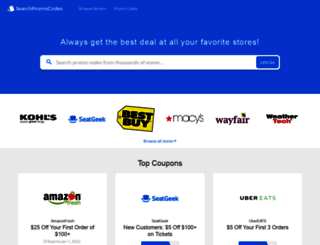 searchpromocodes.com screenshot