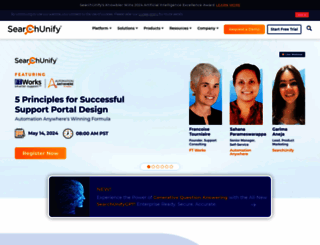 searchunify.com screenshot