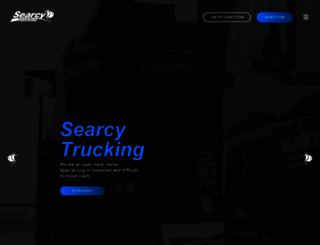 searcytrucking.com screenshot