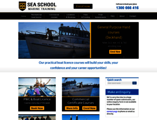 seaschool.com.au screenshot