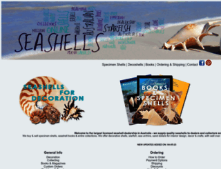 seashells.net.au screenshot