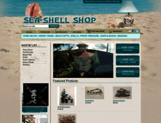seashellshop.com screenshot