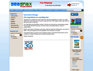 seasnax.3dcartstores.com screenshot