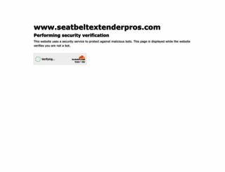 seatbeltextenderpros.com screenshot