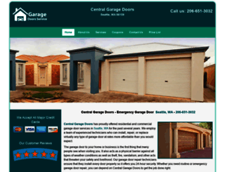 seattle.central-garage-door-service.com screenshot