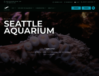 seattleaquarium.org screenshot