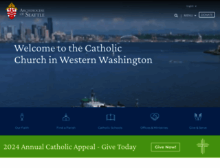 seattlearchdiocese.org screenshot