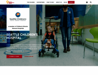 seattlechildrens.childrensmiraclenetworkhospitals.org screenshot