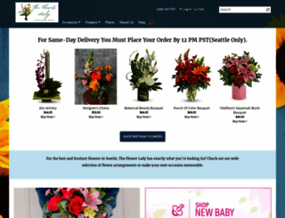 seattleflowerlady.com screenshot