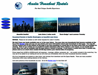 seattlehouseboatrentals.com screenshot