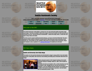 seattlenumismaticsociety.org screenshot