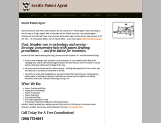 seattlepatentagent.com screenshot