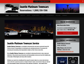 seattleplatinumtowncars.com screenshot
