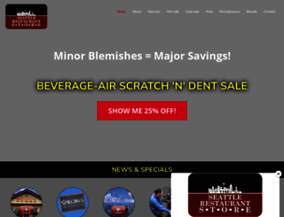 seattlerestaurantstore.com screenshot