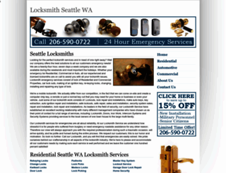 seattlewalocksmith.com screenshot