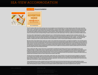 seaviewaccommodation.com screenshot