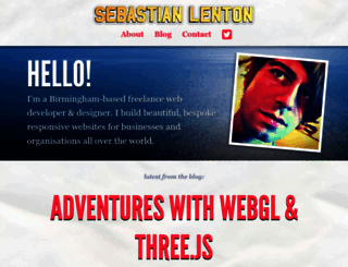 sebastianlenton.com screenshot