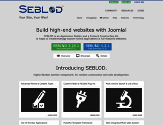 seblod.com screenshot