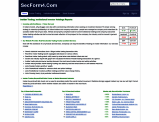 secform4.com screenshot