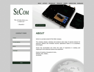 secom.com.pl screenshot