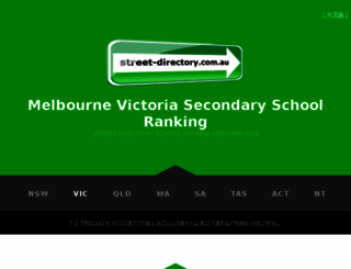 secondary-school-ranking-melbourne-victoria.street-directory.com.au screenshot