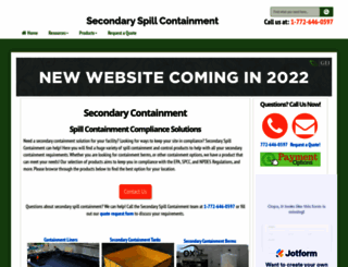 secondary-spill-containment.com screenshot