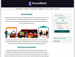 secondhand.org.uk screenshot