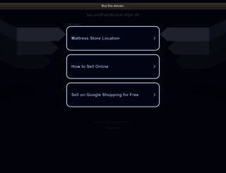 secondhandbasar-olpe.de screenshot