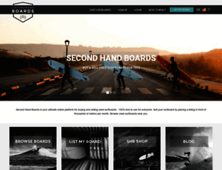 secondhandboards.com screenshot