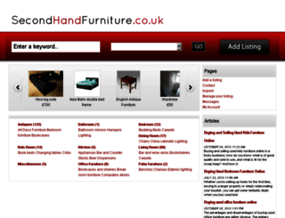 secondhandfurniture.co.uk screenshot