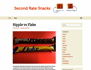secondratesnacks.com screenshot